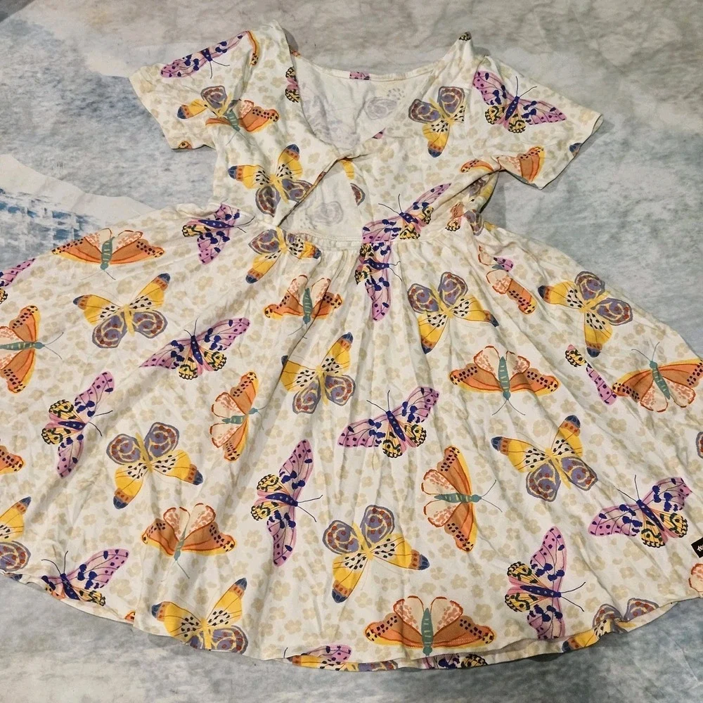 Tea Collection Girls Size 14 Dress Lot 2 NWT NWOT Floral Hibiscus Butterfly